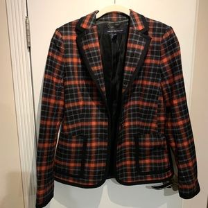 FRENCH CONNECTION Plaid Blazer